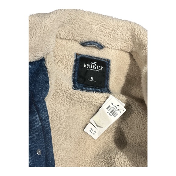 Hollister Denim Light Blue California Jacket Size M. New - Picture 8 of 11